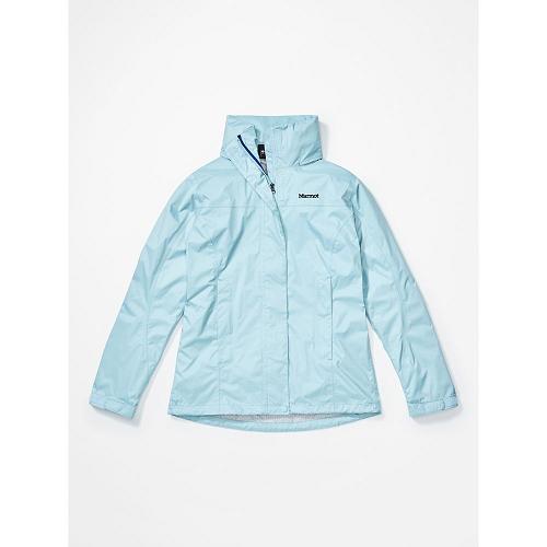 Marmot PreCip Eco Jackets - Womens Rain Jacket Light Blue CA2983405 Canada